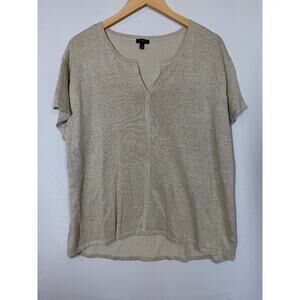 Talbots Beige V-Neck Sweater